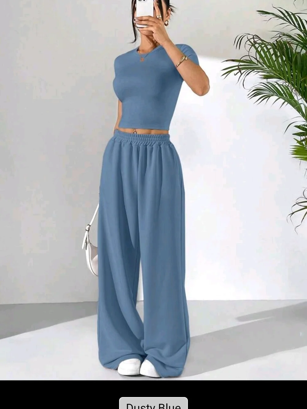 SHEIN Dusty Blue Set Women’s Size Small